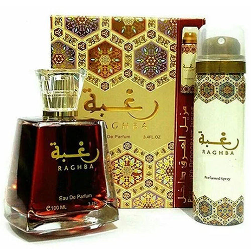 Lattafa Raghba + Deo Combo Pack EDP 100ml and Decants