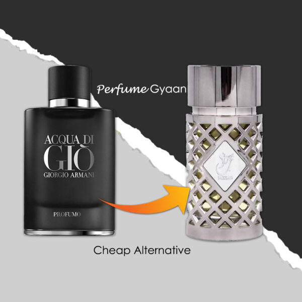 Ard Al Zaafaran Jazzab Silver For Men (Acqua di Giò Profumo Twist) 100ml - Image 3
