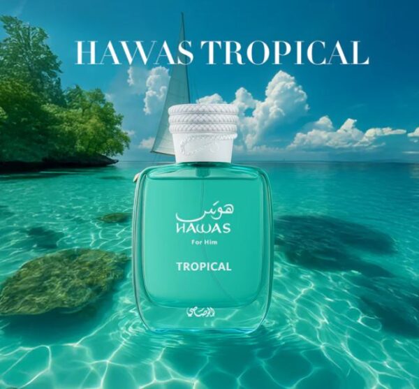 Rasasi Hawas Tropical Eau De Parfum (JPG Paradise Garden Clone) 100ml - Image 3