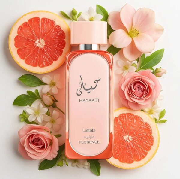 Lattafa Hayaati Florence Eau de Parfum for Women 100ml - Image 3