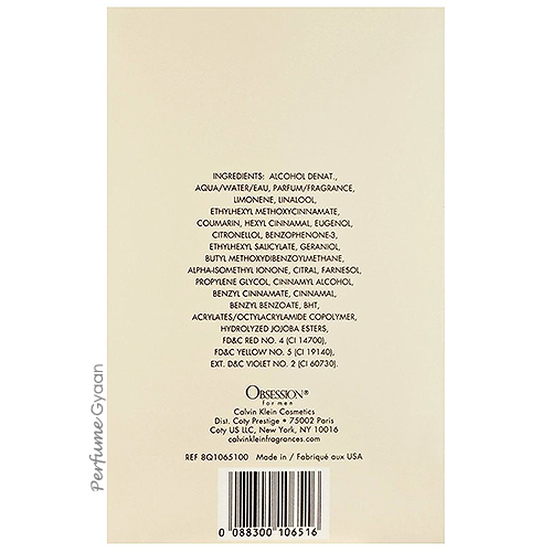 Calvin Klein Obsession for Men Eau de Toilette 125ml - Image 3